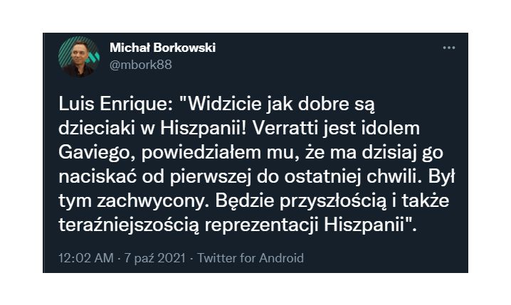 Luis Enrique o Gavim po meczu z Włochami!